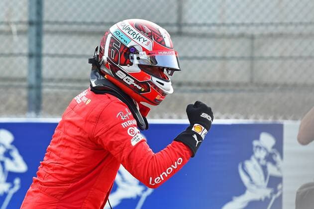 31.08.2019, xekx, Motorsport FIA Formel 1, Großer Preis von Belgien 2019 - Qualifying emspor, 1. Startplatz Charles Leclerc (Ferrari) (DFL DFB REGULATIONS PROHIBIT ANY USE OF PHOTOGRAPHS as IMAGE SEQUENCES and or QUASI-VIDEO) Spa
