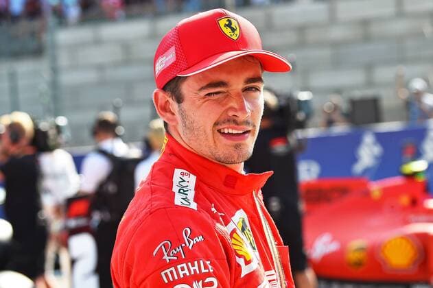 Sport Bilder des Tages 31.08.2019, xekx, Motorsport FIA Formel 1, Großer Preis von Belgien 2019 - Qualifying emspor, 1. Startplatz Charles Leclerc (Ferrari) (DFL DFB REGULATIONS PROHIBIT ANY USE OF PHOTOGRAPHS as IMAGE SEQUENCES and or QUASI-VIDEO) Spa