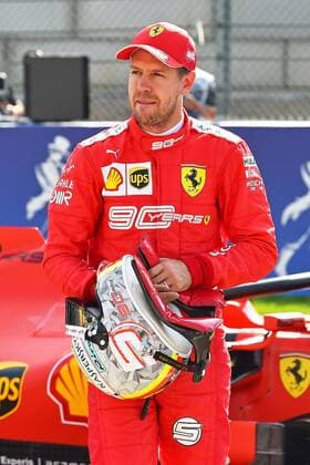 31.08.2019, xekx, Motorsport FIA Formel 1, Großer Preis von Belgien 2019 - Qualifying emspor, 2. Startplatz Sebastian Vettel (Ferrari) (DFL DFB REGULATIONS PROHIBIT ANY USE OF PHOTOGRAPHS as IMAGE SEQUENCES and or QUASI-VIDEO) Spa