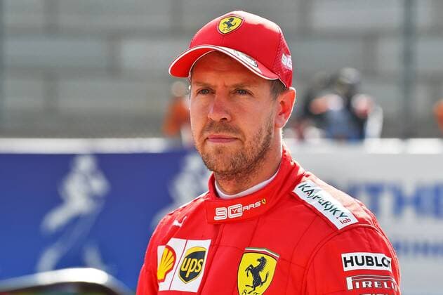 31.08.2019, xekx, Motorsport FIA Formel 1, Großer Preis von Belgien 2019 - Qualifying emspor, 2. Startplatz Sebastian Vettel (Ferrari) (DFL DFB REGULATIONS PROHIBIT ANY USE OF PHOTOGRAPHS as IMAGE SEQUENCES and or QUASI-VIDEO) Spa