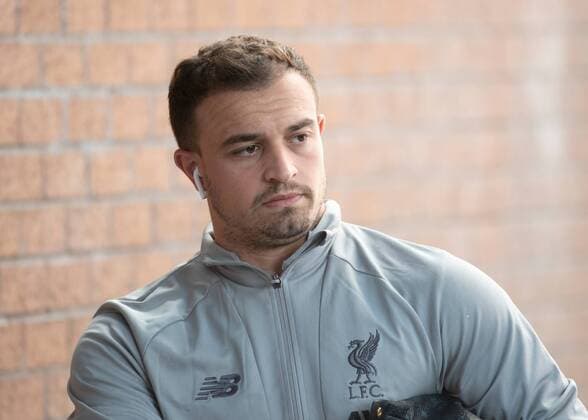 Burnley v Liverpool Premier League Xherdan Shaqiri of Liverpool arrives at the stadium before the Premier League match at Turf Moor, Burnley Content Not Available For UK Newspapers Copyright: xRussellxHartx FIL-13596-0018