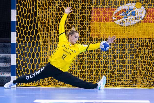 Ludwigsburg, Deutschland 31. August 2019: HBF - Supercup 2019- SG BBM Bietigheim vs. Thueringer HC Torhueterin Dinah Eckerle (Bietigheim) Ludwigsburg MHP Arena Baden-Württemberg Deutschland