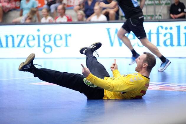 Oliver Krechel (ASV Hamm-Westfalen 23) GER, Handball, 2. Bundesliga, ASV Hamm-Westfalen gegen HC Elbflorenz Dresden, 31.08.2019 Hamm Copyright: xEIBNER JanxStrohdiekx EP_JSK