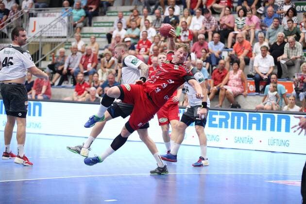 Jakob Schwabe (ASV Hamm-Westfalen 11) GER, Handball, 2. Bundesliga, ASV Hamm-Westfalen gegen HC Elbflorenz Dresden, 31.08.2019 Hamm Copyright: xEIBNER JanxStrohdiekx EP_JSK