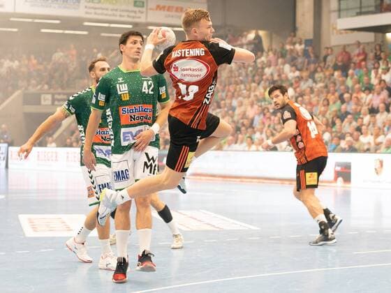 73 Timo Kastening (TSV Hannover-Burgdorf), Frisch Auf Goeppingen vs. TSV Hannover-Burgdorf, 1. Bundesliga, Handball, Herren, 31.08.2019 Frisch Auf Goeppingen vs. TSV Hannover-Burgdorf, 1. Bundesliga, Handball, Herren, 31.08.2019 Goeppingen Copyright: xEIBNER Michael_Schmidtx EP_MST