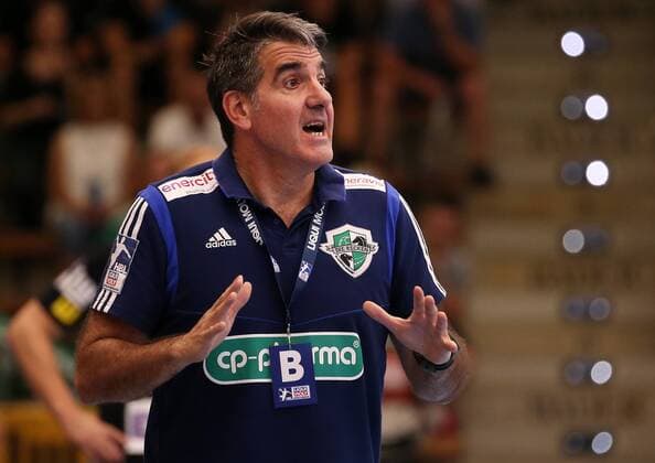 BAU 31.08.2019 Göppingen Handball Frisch Auf Göppingen! vs. TSV Hannover-Burgdorf, Trainer Carlos Ortega (Hannover)