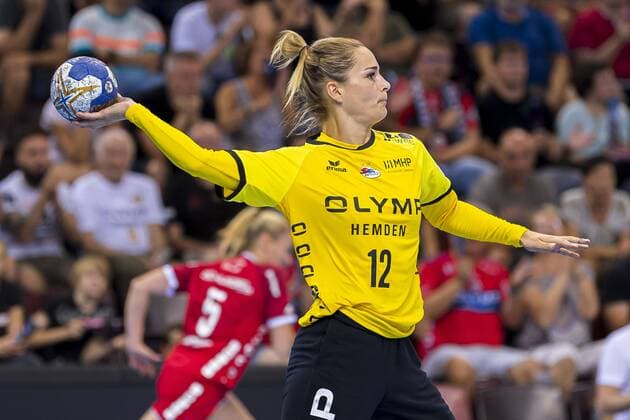 Ludwigsburg, Deutschland 31. August 2019: HBF - Supercup 2019- SG BBM Bietigheim vs. Thueringer HC Torhueterin Dinah Eckerle (Bietigheim) Ludwigsburg MHP Arena Baden-Württemberg Deutschland