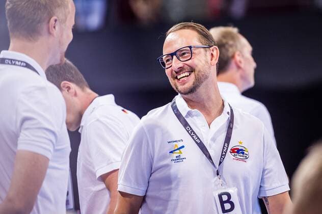 HBF-Supercup 2019 SG BBM Bietigheim - Thueringer HC Martin Albertsen (Trainer SG BBM Bietigheim) beim Spiel in des HBF - Supercup, SG BBM Bietigheim - Thueringer HC. Bietigheim. 31.08.19 Handball HBF Supercup , Bietigheim Baden Wuerttemberg Deutschland