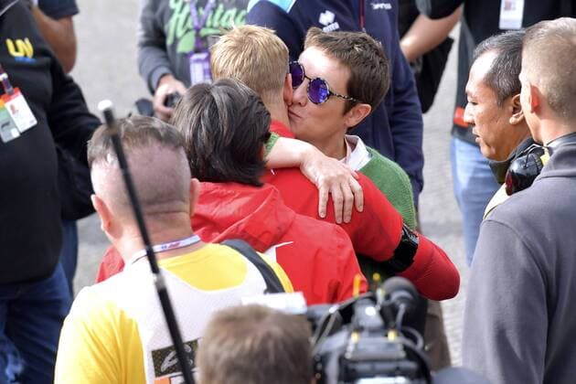 SCHUMACHER Mick mit Mutter und Bruder mit Helm bei der Gedenkfeier fuer den verunglueckten F2 Fahrer HUBERT Anthonie Grand Prix von Belgien in Spa Circuit de Spa-Francorchamps am 01.09. 2019 in Spa