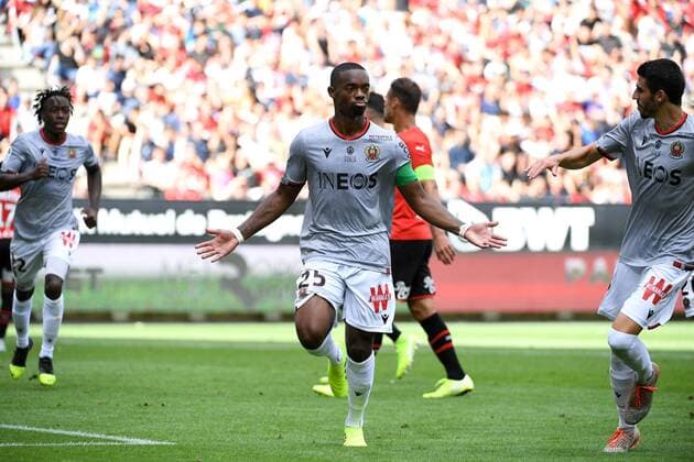 Sport Bilder des Tages JOIE - 25 WYLAN CYPRIEN (NICE) FOOTBALL : Rennes vs Nice - Ligue 1 Conforama - 01 09 2019 FEP Panoramic 