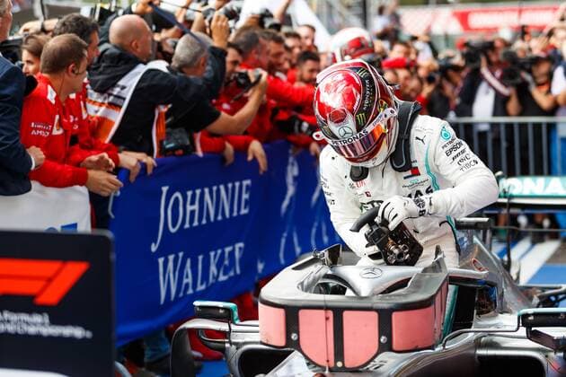 Lewis Hamilton (Mercedes AMG Petronas Motorsport) steigt aus seinem Auto aus, Grosser Preis von Belgien 2019, Motorsport, Formel 1, 01.09.2019, Grosser Preis von Belgien 2019, Motorsport, Formel 1, 01.09.2019 Spa Francorchamps Copyright: xEIBNER AlexanderxNeisx EP_ANS