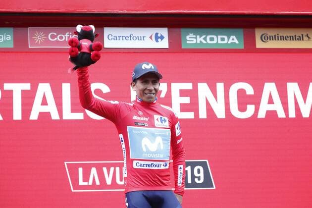 Bilder des Jahres 2019, Sport 09 September Sport Bilder des Tages 01-09-2019 Vuelta A Espana; Tappa 09 Andorra La Vella - Cortals D Encamp; 2019, Movistar; Quintana Rojas Nairo, Alexander; Cortals D Encamp; 