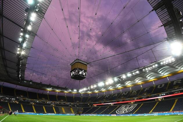 01.09.2019, xjhx, Fussball 1.Bundesliga, Eintracht Frankfurt - Fortuna Duesseldorf emspor, v.l. Stadionansicht Innenraum, Rasen (DFL DFB REGULATIONS PROHIBIT ANY USE OF PHOTOGRAPHS as IMAGE SEQUENCES and or QUASI-VIDEO) Frankfurt am Main