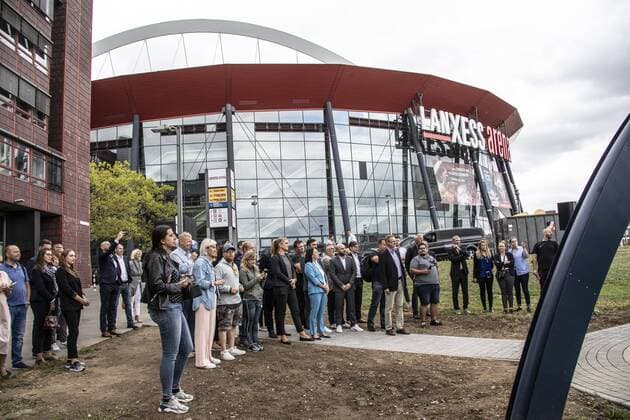 Einweihung der 10. Stele am Ball of Fame Handball Final 4 Lanxess Arena Koeln Deutschland Datum: 03.09.2019