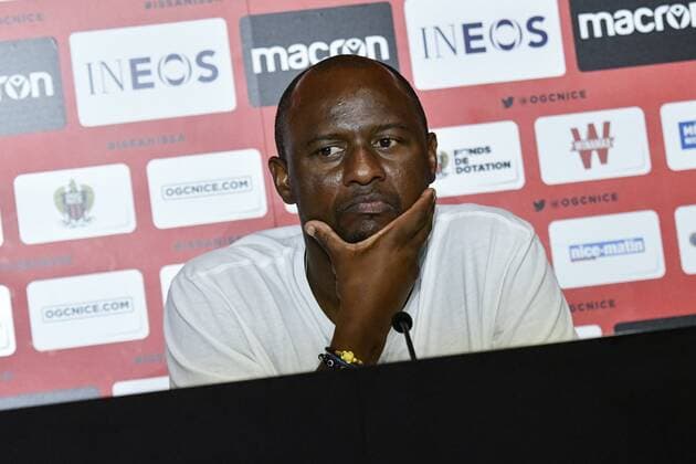 Patrick Vieira (Entraineur de l OGC Nice) FOOTBALL : Conference de presentation de Stanley Nsoki - Nice - 03 09 2019 NorbertScanella PanoramiC 