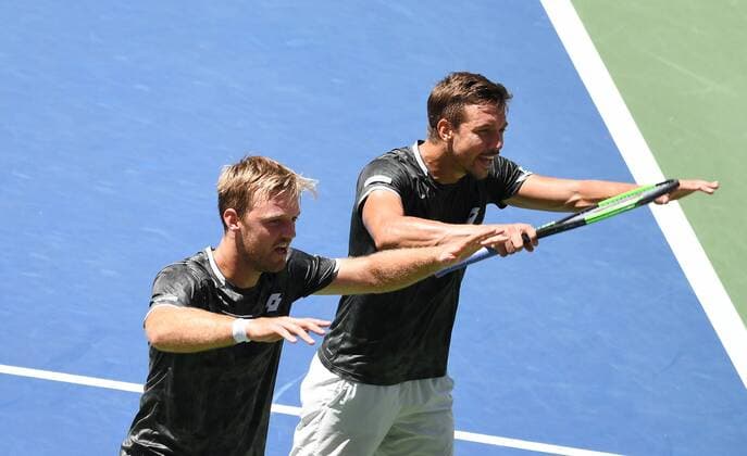 Sport Bilder des Tages US OPEN 2019 Mens Double Quarterfinal Kevin Krawietz , Germany and Andreas Mies , Germany