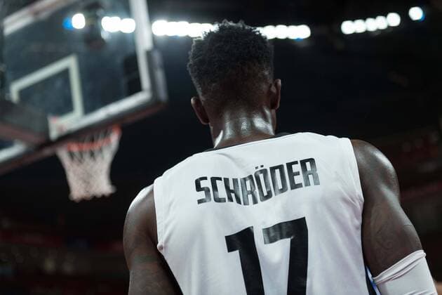 Basketball Shenzhen 03.09.2019 FIBA Basketball Weltmeisterschaften World Cup WM Weltmeisterschaft Deutschland (GER) - Dominikanische Republik (DOM) Dennis Schröder Schroeder (Deutschland, No.17) Schröder Schroder