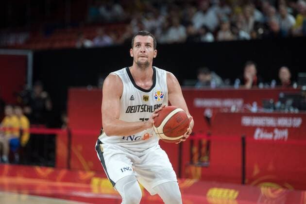 Basketball Shenzhen 05.09.2019 FIBA Basketball Weltmeisterschaften World Cup WM Weltmeisterschaft Deutschland (GER) - Jordanien (JOR) Paul Zipser (Deutschland, No.21)
