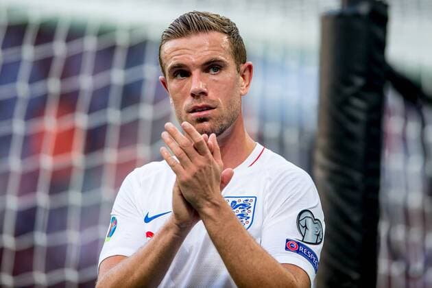 Jordan Henderson of England during the UEFA 2020 European Championship, EM, Europameisterschaft Qualifier match between England and Bulgaria at Wembley Stadium, London, England on 7 September 2019. Copyright: xSalvioxCalabresex 24620030