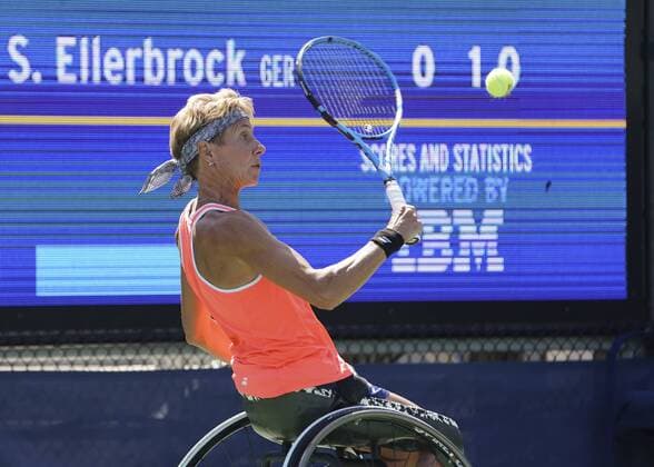 Sabine Ellerbrock, Rollstuhl Damen Einzel Tennis - US Open 2019 - Grand Slam - Billie Jean King Tennis Center - New York - New York - USA - 7 September 2019. Copyright: xJuergenxHasenkopfx