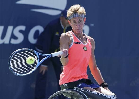 Sabine Ellerbrock, Rollstuhl Damen Einzel Tennis - US Open 2019 - Grand Slam - Billie Jean King Tennis Center - New York - New York - USA - 7 September 2019. Copyright: xJuergenxHasenkopfx