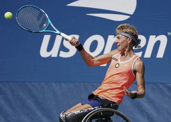 Sabine Ellerbrock, Rollstuhl Damen Einzel Tennis - US Open 2019 - Grand Slam - Billie Jean King Tennis Center - New York - New York - USA - 7 September 2019. Copyright: xJuergenxHasenkopfx