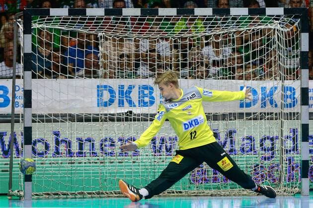 07.09.2019, xtgx, Handball Liqui Moly HBL, SC Magdeburg - THW Kiel emspor, v.l. Tobias Thulin (Magdeburg, 12) Parade, hält den Ball, fängt den Ball, pariert GETEC Arena