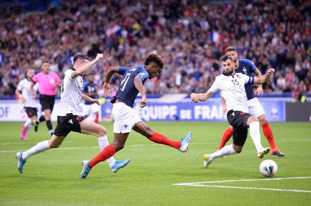 11 KINGSLEY COMAN (FRA) - BUT FOOTBALL : France vs Albanie - Qualifications Euro 2020 - 07 09 2019 FEP Panoramic 