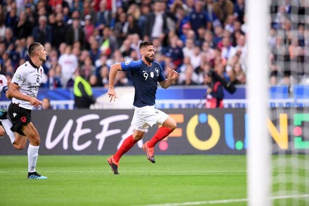 09 OLIVIER GIROUD (fra) FOOTBALL : France vs Albanie - Qualifications Euro 2020 - 07 09 2019 FEP Panoramic 