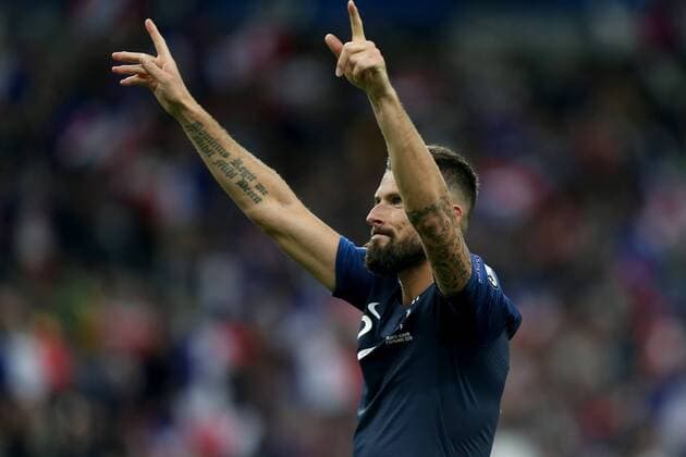 Paris, France 07.09.2019, UEFA EM Qualifikation, Runde 5, Gruppe H, Frankreich - Albanien, Olivier Giroud (FRA) gestikuliert, gestures, ( Paris Stade de France France eu-images- 01062000044