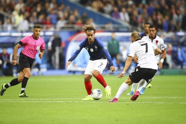 Antoine Griezmann (France) FOOTBALL : France vs Albanie - Match de Qualifications EURO 2020 - 07 09 2019 GwendolineLeGoff Panoramic 