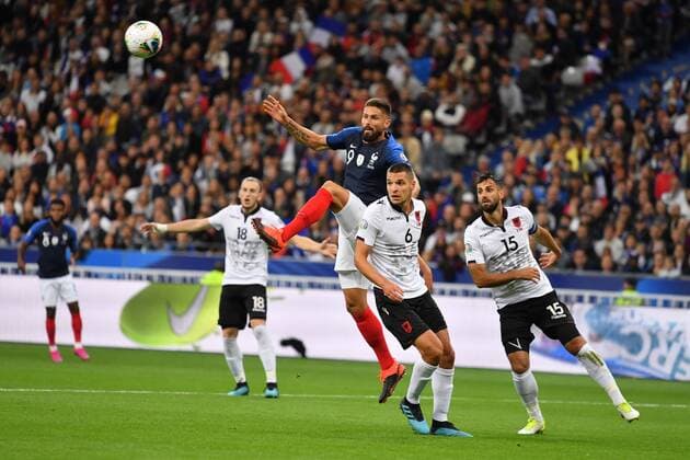FRANCE ALBANIA EURO 2020 Olivier Giroud 9 during the France-Albania match, on September 7th, 2019, at the Stade de France for the qualifications of Euro 2020.  JulienxMattiax xLexPictorium LePictorium_0213356