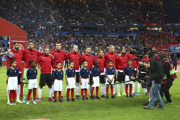 equipe Albanie FOOTBALL : France vs Albanie - Match de Qualifications EURO 2020 - 07 09 2019 GwendolineLeGoff Panoramic 