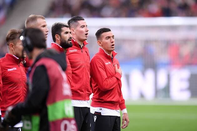 HYMNES - EQUIPE D ALBANIE DE FOOTBALL FOOTBALL : France vs Albanie - Qualifications Euro 2020 - 07 09 2019 FEP Panoramic 