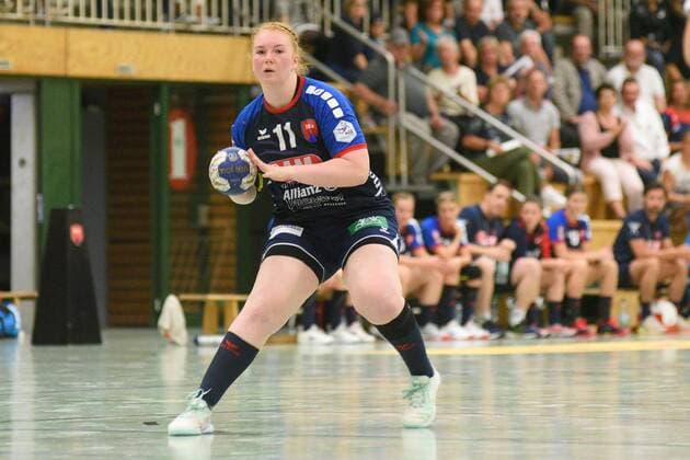 Kerstin Foth (SG H2Ku Herrenberg Kuties 11) SG H2Ku Herrenberg, Handball, Ligaspiel, 07.09.2019, Foto:TBaur Eibner SG H2Ku Herrenberg Kuties vs. Waiblingen Tigers Herrenberg Copyright: xEIBNER TobiasxBaurx EP_TBR