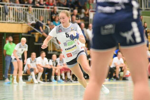 Ann Kynast (Waiblingen Tigers 5) SG H2Ku Herrenberg, Handball, Ligaspiel, 07.09.2019, Foto:TBaur Eibner SG H2Ku Herrenberg Kuties vs. Waiblingen Tigers Herrenberg Copyright: xEIBNER TobiasxBaurx EP_TBR