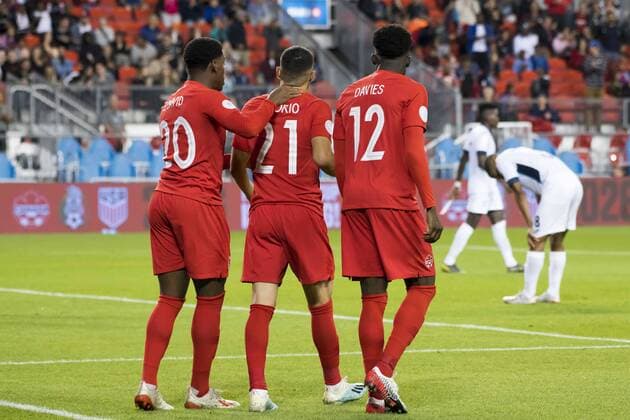 September 7, 2019, Toronto, Ontario, Canada: Jonathan Osorio (21) celebrates scoring a goal during the Canada vs Cuba - Nations League qualifier game Canada vs Cuba - Nations League qualifier - ZUMAm154 20190907_zap_m154_033 Copyright: xAngelxMarchinix