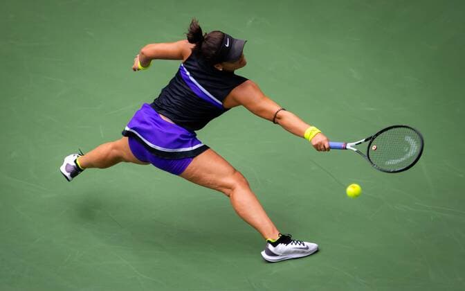 September 7, 2019, New York, NEW YORK, UNITED STATES: Bianca Andreescu of Canada in action during the final of the 2019 US Open Grand Slam tennis tournament against Serena Williams of the United States US Open 2019, Tennis, New York City, United States, Sep 7 - ZUMAa181 20190907_zaa_a181_016 Copyright: xAFP7x
