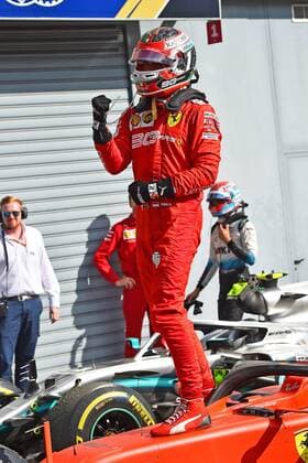 08.09.2019, xekx, Motorsport FIA Formel 1, Großer Preis von Italien - Rennen emspor, 1. Platz, Sieger, Charles Leclerc (Ferrari) (DFL DFB REGULATIONS PROHIBIT ANY USE OF PHOTOGRAPHS as IMAGE SEQUENCES and or QUASI-VIDEO) Monza
