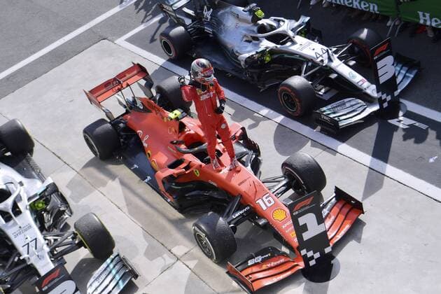 LECLERC Charles F1 Team Scuderia Ferrari Sieger F1 Grand Prix von Italien 2019 in Monza am 08.09. 2019 in Monza