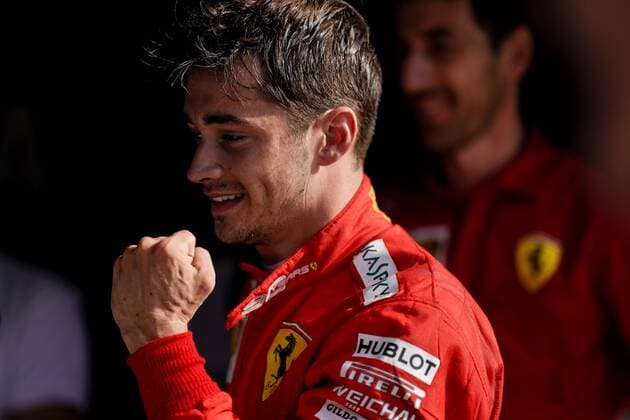 Sport Themen der Woche KW36 Sport Bilder des Tages September 8, 2019, Monza, Italy: CHARLES LECLERC of Scuderia Ferrari celebrates after winning the Formula 1 Italian Grand Prix at Autodromo Nazionale Monza in Monza, Italy. 2019 Formula 1 Italian Grand Prix - Leclerc wins - ZUMAg147 20190908_zap_g147_008 Copyright: xJamesxGasperottix