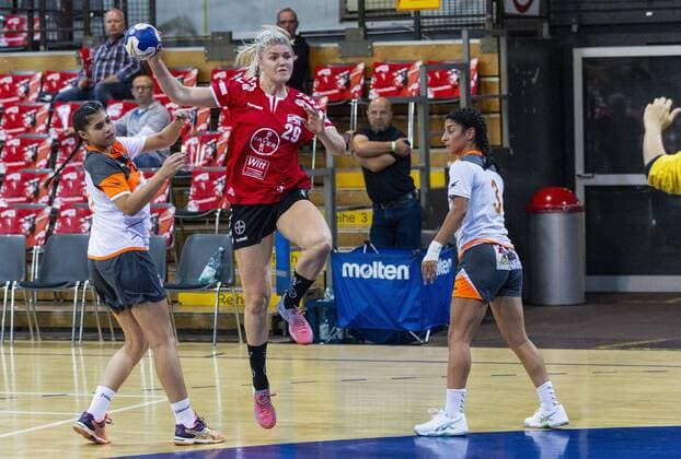 Handball-EHF-Pokal AC Latsia Nikosia vs. TSV Bayer 04 Leverkusen 5:36 Impressionen vom Handball-EHF-Pokal AC Latsia Nikosia vs. TSV Bayer 04 Leverkusen 5:36 am 8. 9. 2019 in Leverkusen, Ostermann-Arena, Deutschland Copyright: xBEAUTIFULxSPORTS RalfxKardesx