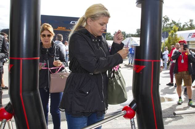 Monza, Italy - September 08, 2019: FIA Formula One World Championship, WM, Weltmeisterschaft Grand Prix of Italy with Corinna Schumacher and her mother Gabriele in the Backround Monza: FIA Formula One World Championship, Grand Prix of Italy