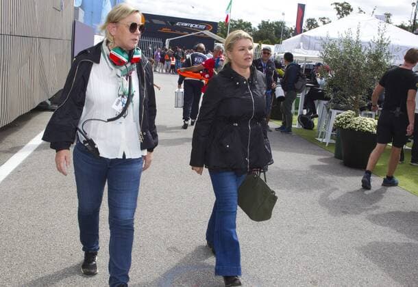 Monza, Italy - September 08, 2019: FIA Formula One World Championship, WM, Weltmeisterschaft Grand Prix of Italy with Corinna Schumacher and Manager Sabine Kehm Monza: FIA Formula One World Championship, Grand Prix of Italy