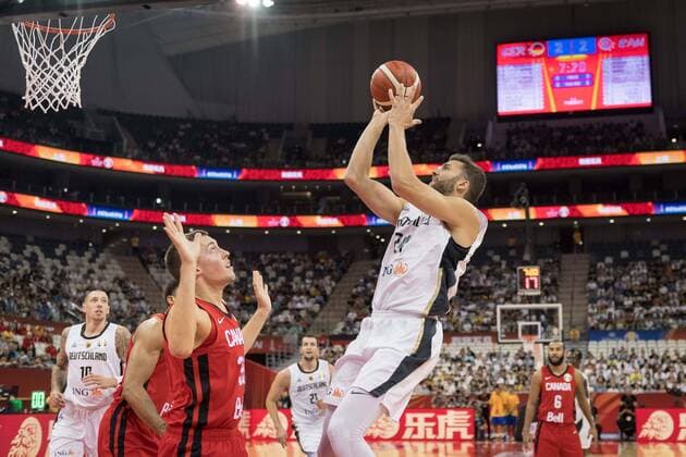 Basketball Shanghai 09.09.2019 FIBA Basketball Weltmeisterschaften World Cup WM Weltmeisterschaft Deutschland (GER) - Kanada (CAN) Maximilian Kleber (Deutschland, No.24)