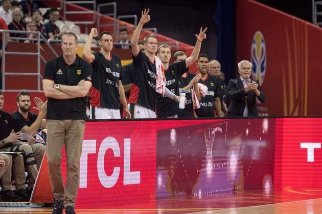 Basketball Shanghai 09.09.2019 FIBA Basketball Weltmeisterschaften World Cup WM Weltmeisterschaft Deutschland (GER) - Kanada (CAN) Jubel Deutschland