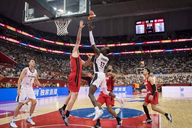 Basketball Shanghai 09.09.2019 FIBA Basketball Weltmeisterschaften World Cup WM Weltmeisterschaft Deutschland (GER) - Kanada (CAN) Dennis Schröder Schroeder (Deutschland, No.17) Schröder Schroder