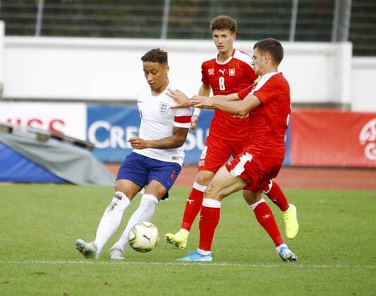 09.09.2019 Basel. Fussball Herren Saison 2019 2020 Laenderspiel U 20 Schweiz - England. Im Bild : 4 Marcus Tavernier (GBR) (r5.) Aktion Einzelbild