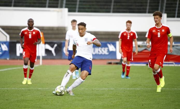 09.09.2019 Basel. Fussball Herren Saison 2019 2020 Laenderspiel U 20 Schweiz - England. Im Bild : 4 Marcus Tavernier (GBR) Aktion Einzelbild