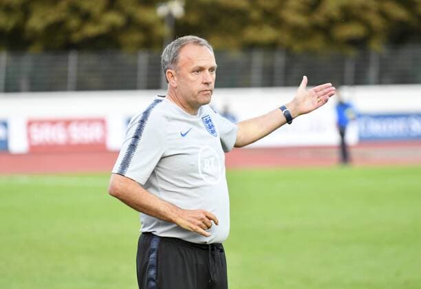 09.09.2019 Basel. Fussball Herren Saison 2019 2020 Laenderspiel U 20 Schweiz - England. Im Bild : Coach Keith Downing Aktion Einzelbild
